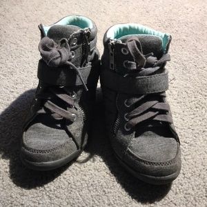Girls justice grey boots